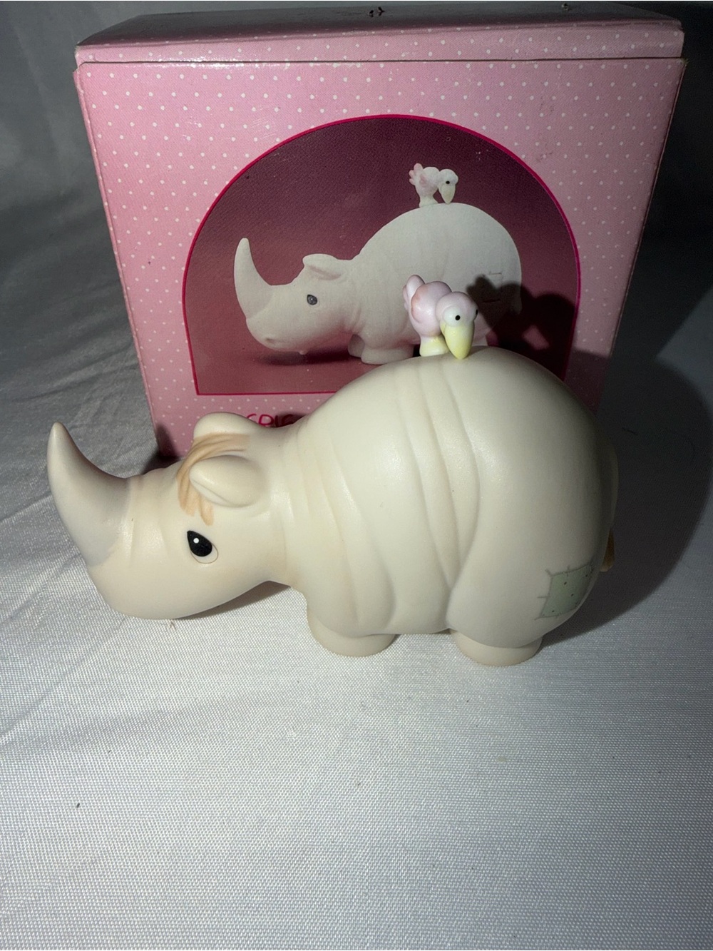 Precious Moments "Friends To The End" Rhino Figurine - 104418 - Vintage 1988 Box - Picture 2 of 13